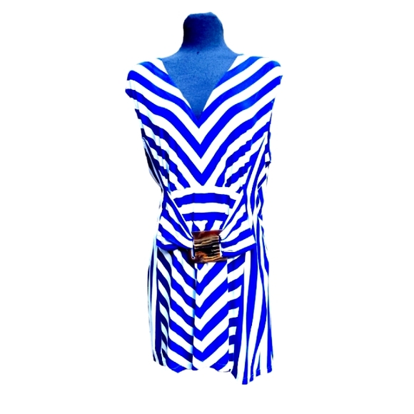 Liz Lange Tops - Liz Lange Blue & White Tunic Tank Size 1X